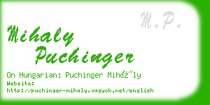 mihaly puchinger business card